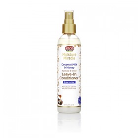 African Pride Moisture Miracle Coconut Milk&Honey Hydrate & Shine Leave-in Conditioner 8oz